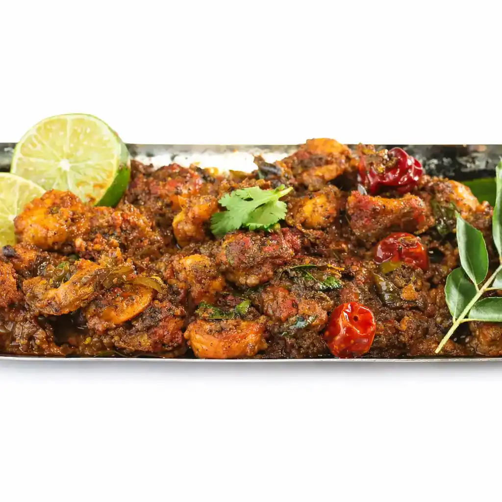 Curry leaf Shrimp at Naga's South Indian Cuisine 